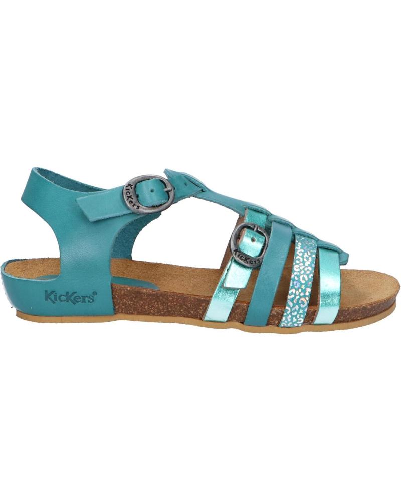 Sandales pour Femme et Fille KICKERS 784650-30 BOBBAN 223 TURQUOISE METALLISE