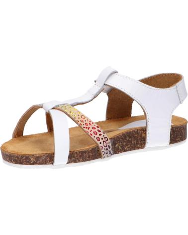 Sandalen für Mädchen KICKERS 784661-30 BODERY 33 BLANC MULTICOLOR LEOPARD