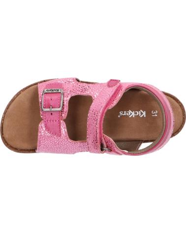 Sandálias de Mulher e Menina KICKERS 694913-30 FUNKYO 132 ROSE FONCE LEOPARD