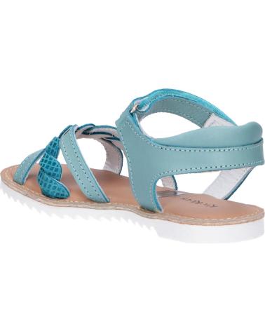 Sandalen für Damen und Mädchen KICKERS 784701-30 SHARKKY 221 TURQUOISE REPTILE