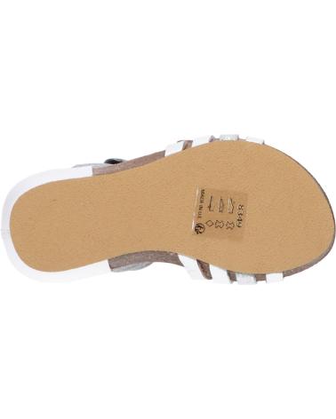 Sandales pour Femme et Fille KICKERS 784650-30 BOBBAN 31 BLANC METALLISE