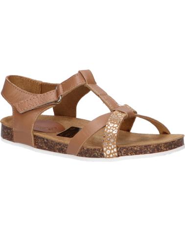 Sandalen für Mädchen KICKERS 784662-30 BODERY 116 CAMEL MARRON LEOPARD