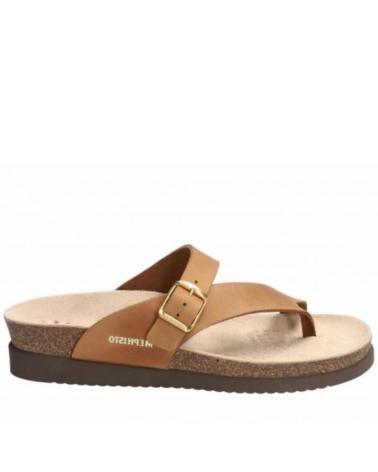 Tongs pour Femme mephisto HELEN PIEL CAMEL CAMEL