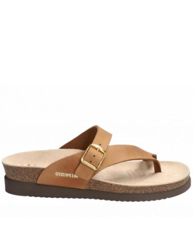 Zehansandalen für Damen mephisto HELEN PIEL CAMEL CAMEL