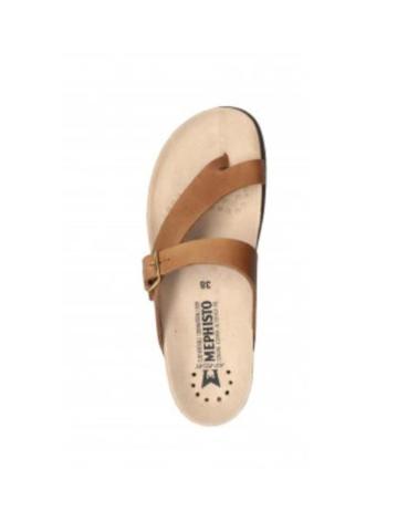 Zehansandalen für Damen mephisto HELEN PIEL CAMEL CAMEL