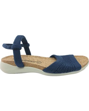 Sandalias de Mujer ARCOPEDICO ARENAL TEJIDO AZUL