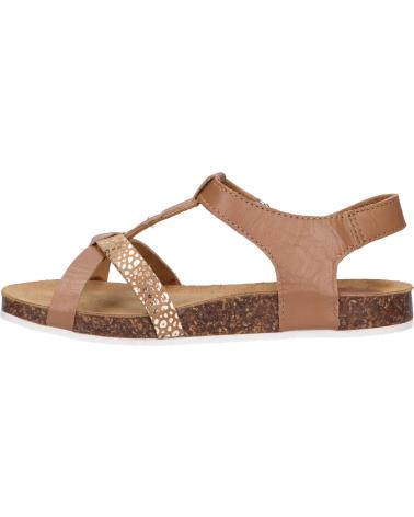 Sandalen für Mädchen KICKERS 784662-30 BODERY 116 CAMEL MARRON LEOPARD