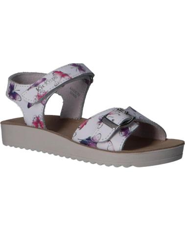 Woman and girl Sandals KICKERS 784531-30 ODYSSA 33 BLANC PAPILLON