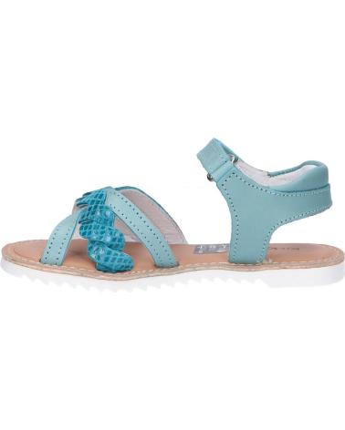 Sandalen für Damen und Mädchen KICKERS 784701-30 SHARKKY 221 TURQUOISE REPTILE