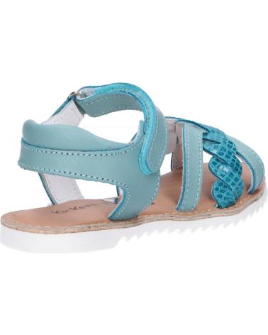 Sandalen für Damen und Mädchen KICKERS 784701-30 SHARKKY 221 TURQUOISE REPTILE