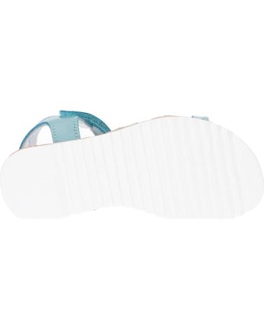 Sandalen für Damen und Mädchen KICKERS 784701-30 SHARKKY 221 TURQUOISE REPTILE