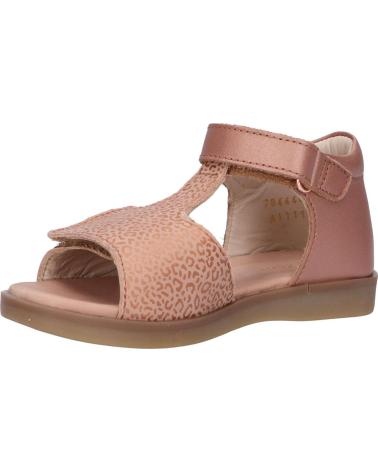 Sandálias de Menina KICKERS 784440-10 GIUSTICIA 131 ROSE LEOPARD