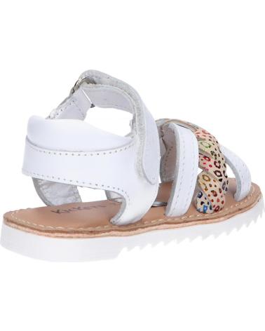 Sandalias de Mujer y Niña KICKERS 784702-30 SHARKKY 33 BLANC MULTICOLOR LEOPARD