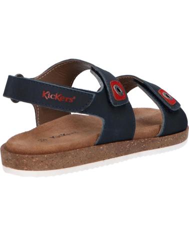 boy Sandals KICKERS 694903-30 FIRST 102 MARINE ROUGE