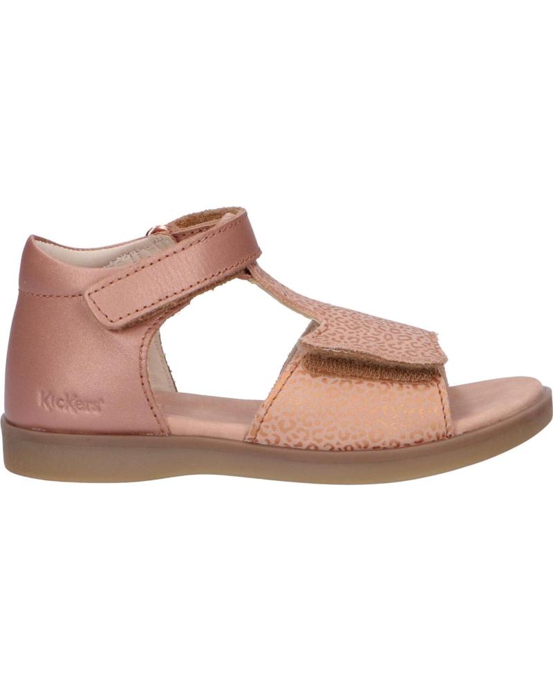 Sandálias de Menina KICKERS 784440-10 GIUSTICIA 131 ROSE LEOPARD
