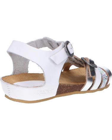 Sandales pour Femme et Fille KICKERS 784650-30 BOBBAN 31 BLANC METALLISE
