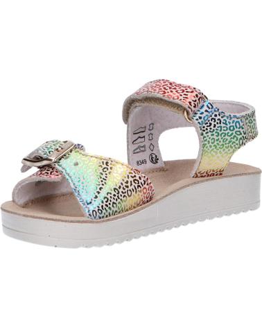 Sandalen für Damen und Mädchen KICKERS 784533-30 ODYSSA 113 BEIGE MULTICOLOR LEOPARD