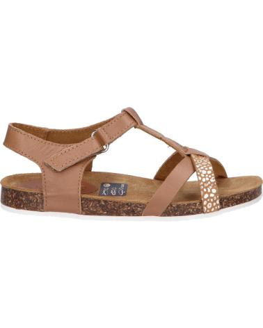Sandálias de Menina KICKERS 784662-30 BODERY 116 CAMEL MARRON LEOPARD