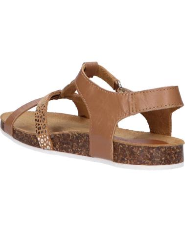Sandalen für Mädchen KICKERS 784662-30 BODERY 116 CAMEL MARRON LEOPARD