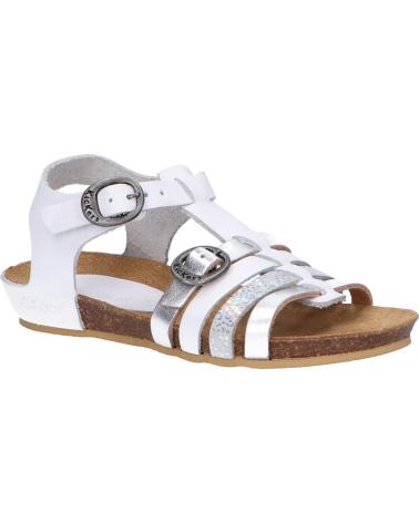 Sandales pour Femme et Fille KICKERS 784650-30 BOBBAN 31 BLANC METALLISE