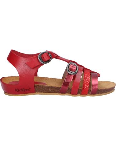 Sandálias de Mulher e Menina KICKERS 784650-30 BOBBAN 43 ROUGE METALLISE