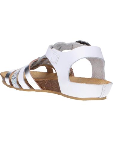 Sandales pour Femme et Fille KICKERS 784650-30 BOBBAN 31 BLANC METALLISE