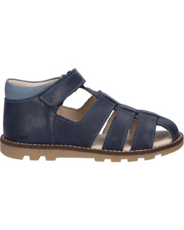 girl and boy Sandals KICKERS 784380-10 NONOSTA 101 MARINE BLEU