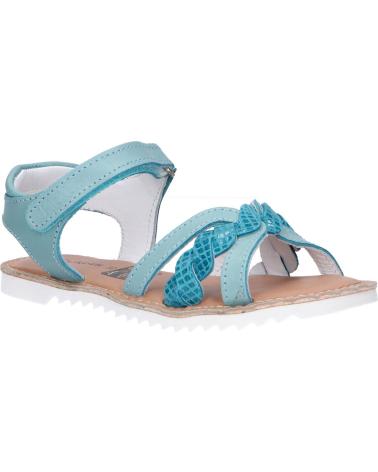 Sandalen für Damen und Mädchen KICKERS 784701-30 SHARKKY 221 TURQUOISE REPTILE