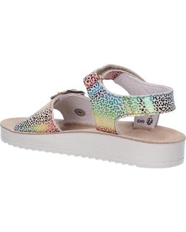 Sandalen für Damen und Mädchen KICKERS 784533-30 ODYSSA 113 BEIGE MULTICOLOR LEOPARD