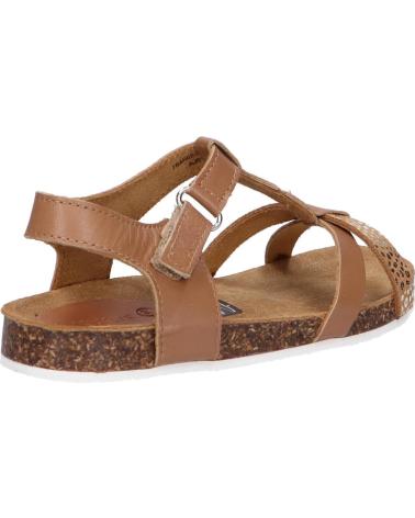 Sandalen für Mädchen KICKERS 784662-30 BODERY 116 CAMEL MARRON LEOPARD