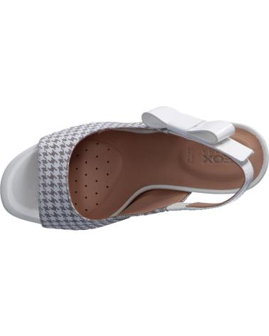 Sapatos de salto de Mulher GEOX D92CVC 00766 D ELISANGEL C1303 LT GREY-WHITE