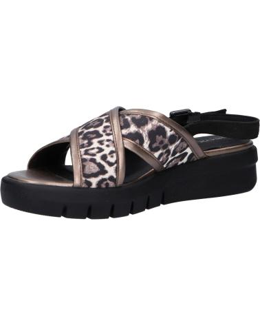 Sandalias de Mujer GEOX D92DPD 0AW21 D WIMBLEY C6458 CHESTNUT-BLACK