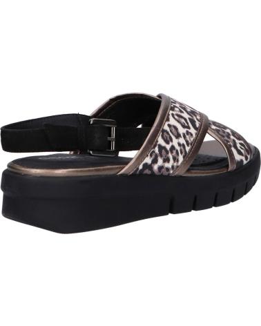 Sandalias de Mujer GEOX D92DPD 0AW21 D WIMBLEY C6458 CHESTNUT-BLACK