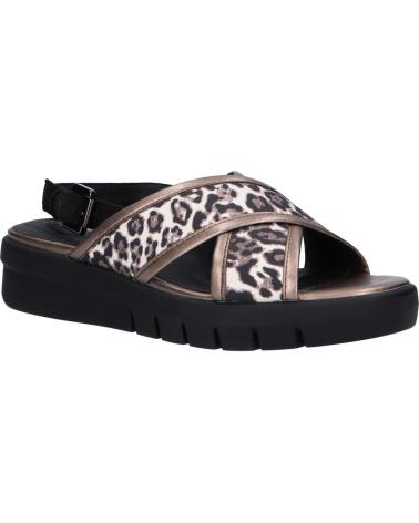 Sandalias de Mujer GEOX D92DPD 0AW21 D WIMBLEY C6458 CHESTNUT-BLACK