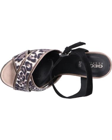 Sandalen für Damen GEOX D92CFE 0AW21 D YULIMAR C6458 CHESTNUT-BLACK