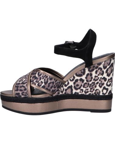 Sandalen für Damen GEOX D92CFE 0AW21 D YULIMAR C6458 CHESTNUT-BLACK