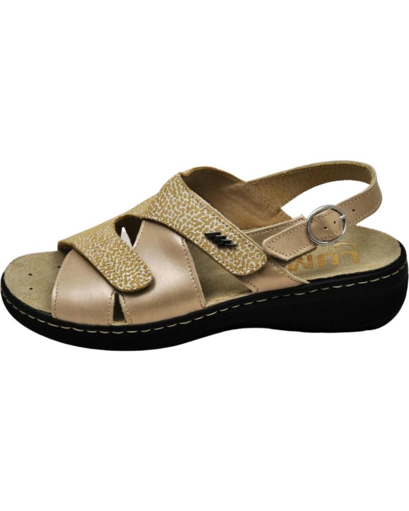 Sandalias de Mujer LUMEL SANDALIA 8195-5256 GIANNUTRI-NAPPA BIO RECICLABLE PAR BEIGE-PIEDRA
