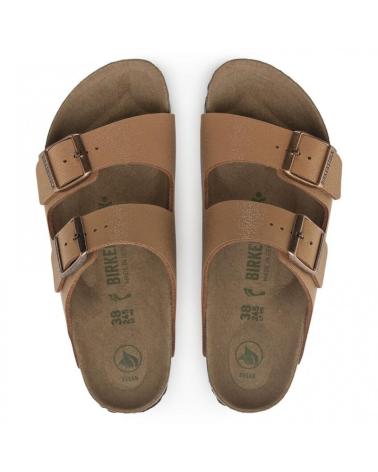 Sandales pour Femme et Garçon BIRKENSTOCK ARIZONA EARTHY VEGAN PECAN NARANJA