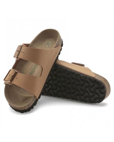 Sandales pour Femme et Garçon BIRKENSTOCK ARIZONA EARTHY VEGAN PECAN NARANJA