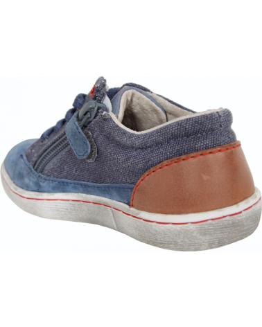 Schuhe für Mädchen und Junge KICKERS 469380-30 LYLIAN BLEU CAMEL