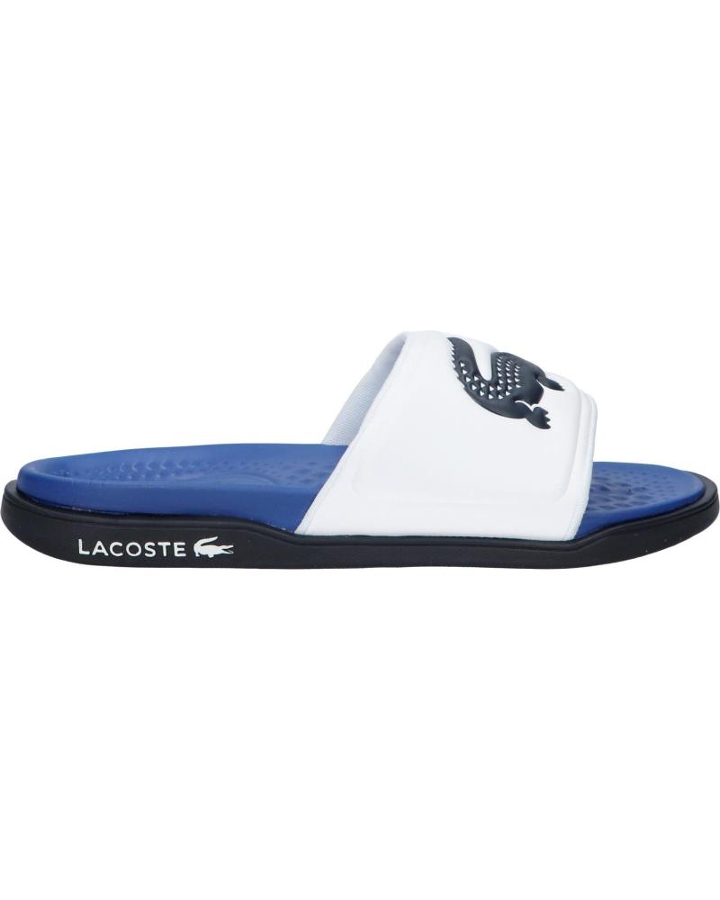 Chanclas de Hombre y Niño LACOSTE 45CMA0001 SERVE DUAL 042 WHT-NVY
