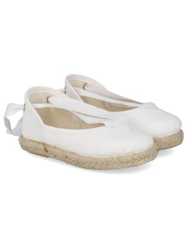 Chaussures pour Fille L&R SHOES 253-L ALPARGATAS YUTE NINA BLANCO