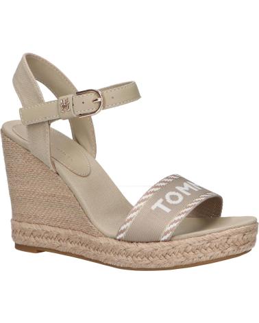 Sandali per Donna TOMMY HILFIGER FW0FW07088 SEASONAL WEBBING WEDGE RBT SANDALWOOD