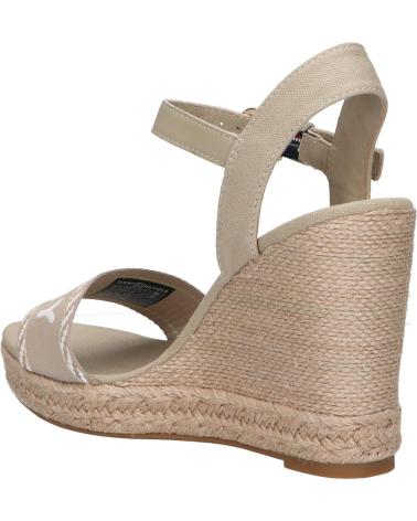 Sandali per Donna TOMMY HILFIGER FW0FW07088 SEASONAL WEBBING WEDGE RBT SANDALWOOD