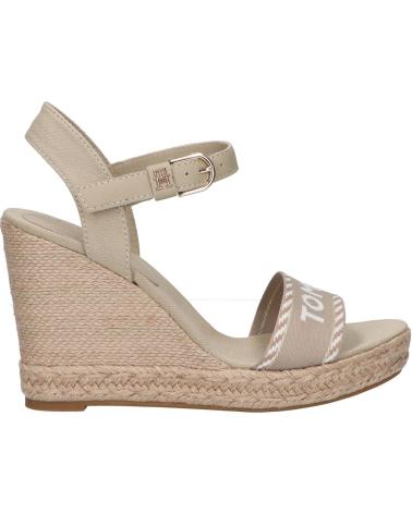 Sandali per Donna TOMMY HILFIGER FW0FW07088 SEASONAL WEBBING WEDGE RBT SANDALWOOD