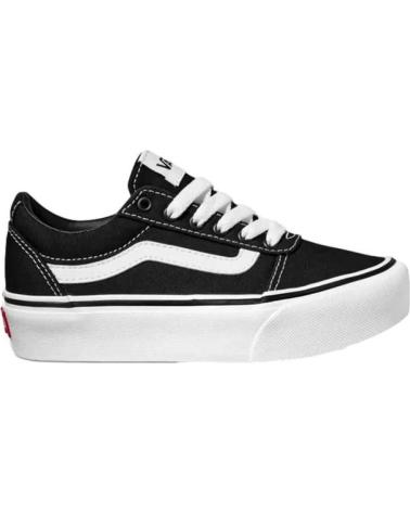 girl boots VANS OFF THE WALL ZAPATILLAS VANS MY WARD PLATFORM NEGRO BLANCO VN0A4UUV1871M NEGRO