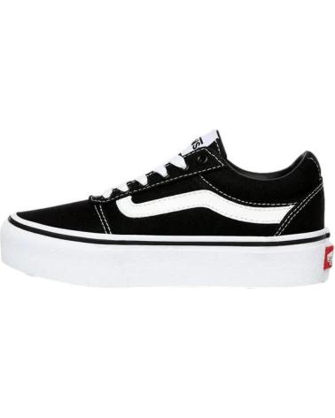 girl boots VANS OFF THE WALL ZAPATILLAS VANS MY WARD PLATFORM NEGRO BLANCO VN0A4UUV1871M NEGRO