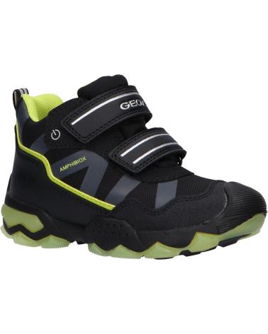 Sapatilhas de Menino GEOX J949WC 0FU54 J BULLER B ABX C0802 BLACK-LIME