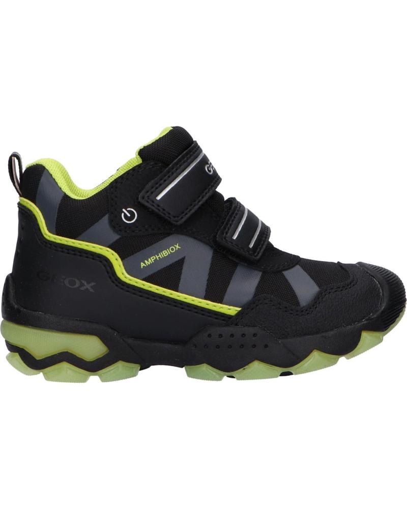 Sapatilhas de Menino GEOX J949WC 0FU54 J BULLER B ABX C0802 BLACK-LIME