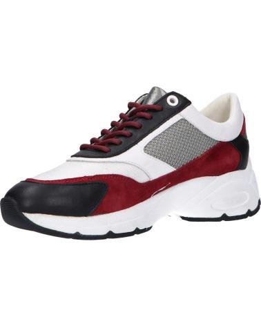 Zapatillas deporte de Mujer GEOX D94FGA 08521 D ALHOUR C0241 BLACK-BORDEAUX